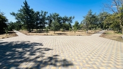 Новые пешеходные дорожки появились в парке села Бурукшун